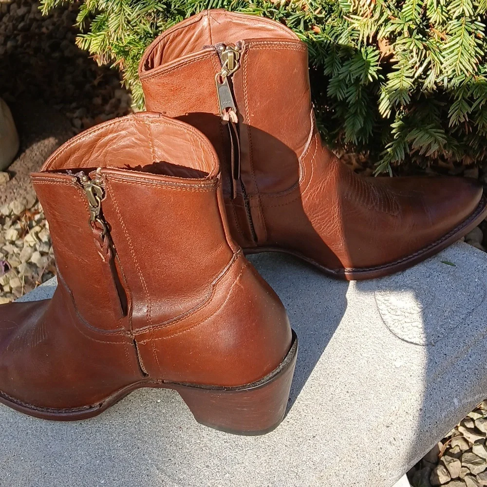 TECOVAS THE DAISY LEATHER Ankle Boots Size 9 - Picture 6 of 14